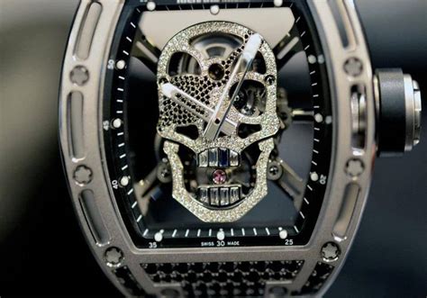 RM 052 RG Tourbillon Skull Luxury Watch .